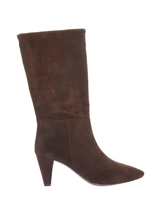 Unisa - Laia Tall Loose -mokkanahkasaappaat - WALNUT | Stockmann - photo 1