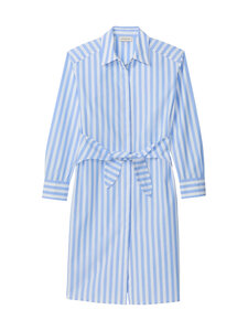 Calvin Klein Jeans - Lankavärjätty popliinipaitamekko - C32 BLUE DESCENT TWO COLOR WIDE STRIPE | Stockmann