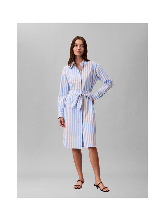 Calvin Klein Jeans - Lankavärjätty popliinipaitamekko - C32 BLUE DESCENT TWO COLOR WIDE STRIPE | Stockmann - photo 2