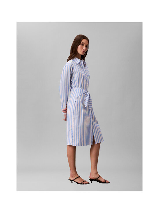 Calvin Klein Jeans - Lankavärjätty popliinipaitamekko - C32 BLUE DESCENT TWO COLOR WIDE STRIPE | Stockmann - photo 3