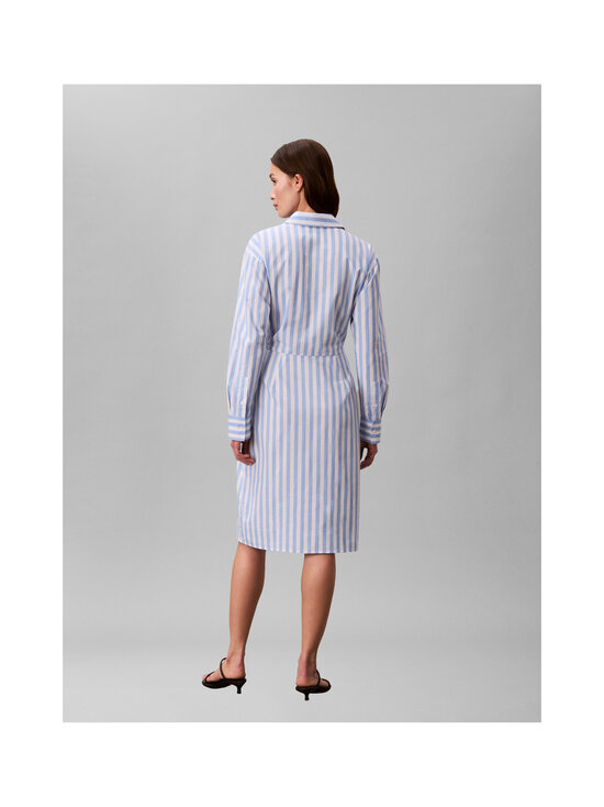 Calvin Klein Jeans - Lankavärjätty popliinipaitamekko - C32 BLUE DESCENT TWO COLOR WIDE STRIPE | Stockmann - photo 4
