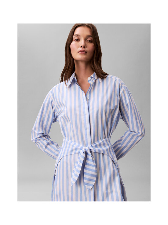 Calvin Klein Jeans - Lankavärjätty popliinipaitamekko - C32 BLUE DESCENT TWO COLOR WIDE STRIPE | Stockmann - photo 5