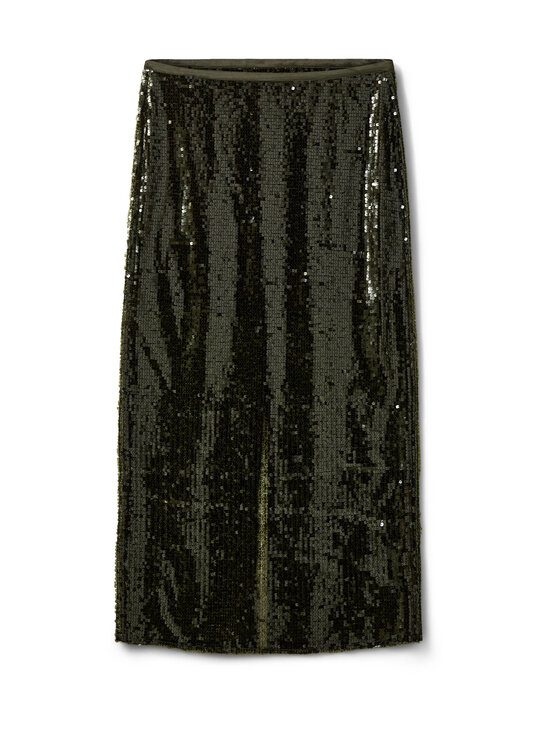 Sofie Schnoor - OtaliaSW Sequin -midihame - 3030 OLIVE GREEN | Stockmann - photo 1