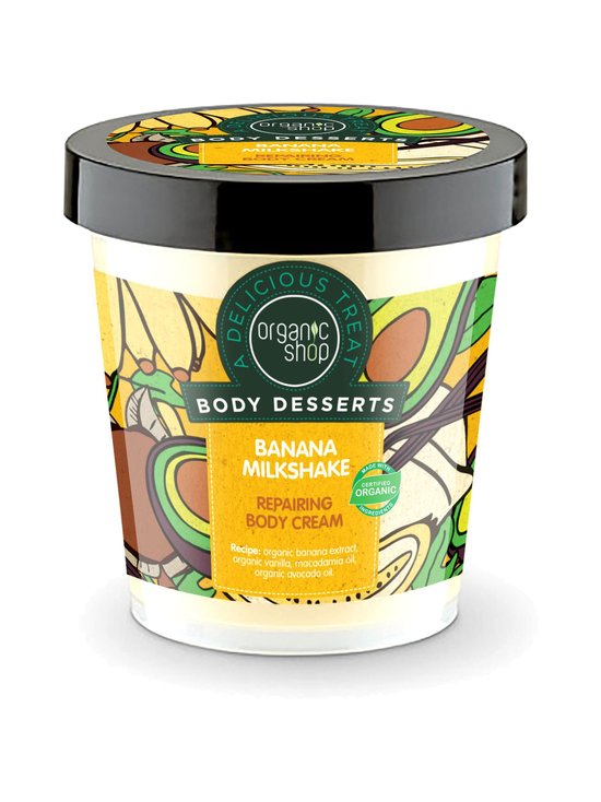 Body Desserts Banana Milkshake Repairing -vartalovoide 450 ml