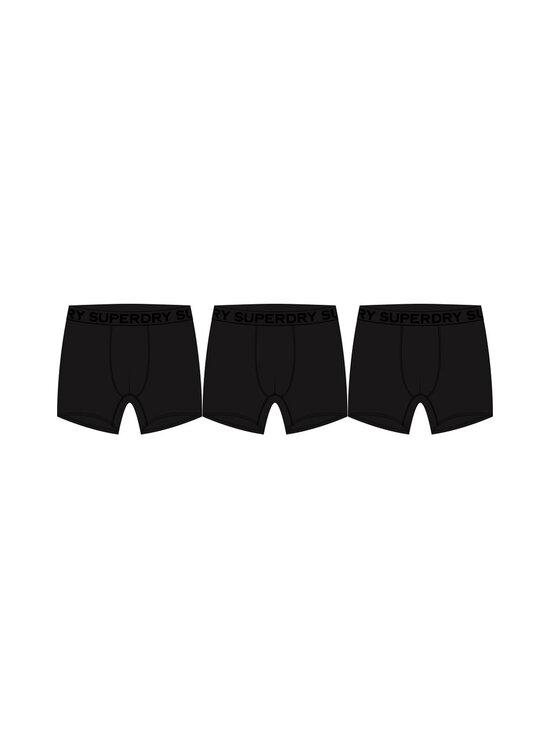 Superdry - Bokserialushousut 3-pack - 16A BLACK/BLACK | Stockmann - photo 1