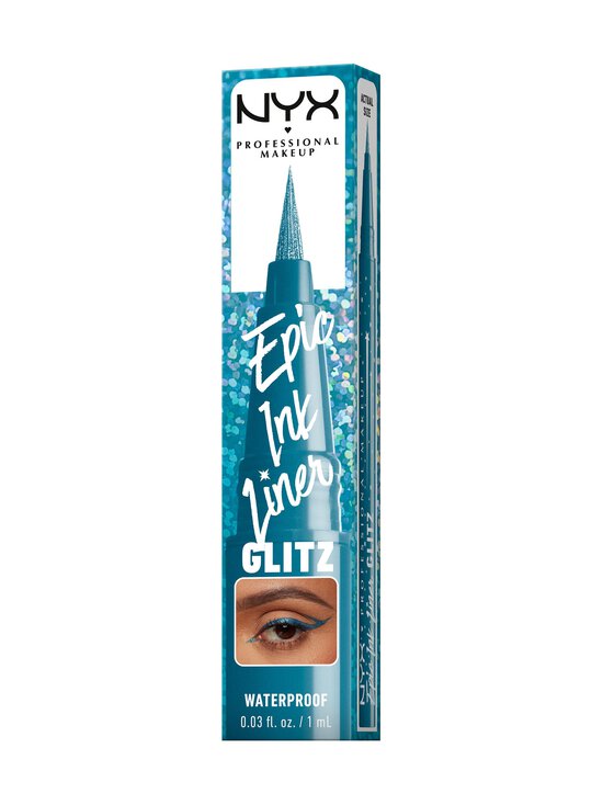NYX Professional Makeup - Vedel silmalainer Epic Ink Glitz Waterproof Liner - 01 TAPERED TWINKLE | Stockmann - photo 9