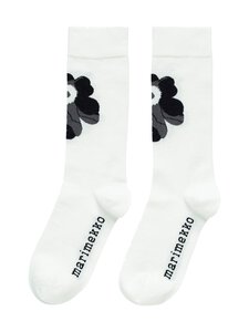 Marimekko - Toimisto Unikko Logo Kioski -sukat - 919 WHITE, BLACK | Stockmann