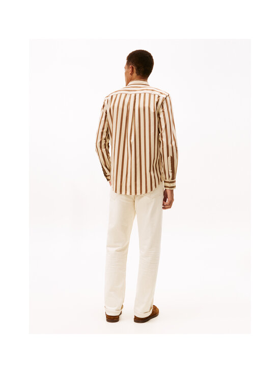 Tommy Hilfiger - Flex Bold Strip -popliinikauluspaita - 0AA HIGHLAND KHAKI / STRIPE | Stockmann - photo 4