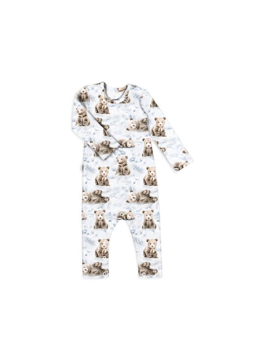 Baby Print Rib Full Bodysuit -trikoohaalari