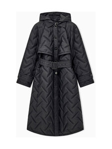 Emporio Armani - Quilted Hooded -tikkitakki - AF29118 UC001 BLACK | Stockmann