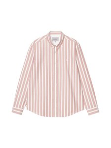 Carhartt WIP - Deven-kauluspaita - 3JDXX DEVEN STRIPE, OXIDE RED / WHITE /--- | Stockmann