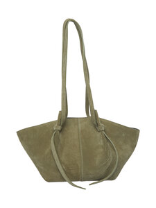 YUZEFI - Mochi Suede -nahkalaukku - OLIVE | Stockmann