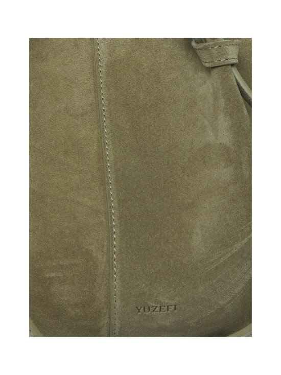 YUZEFI - Mochi Suede -nahkalaukku - OLIVE | Stockmann - photo 4