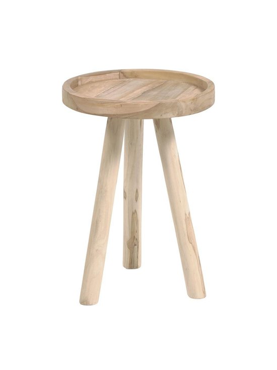 Kave Home - Glenda-sivupöytä tiikki ⌀ 35 cm - BROWN | Stockmann - photo 1