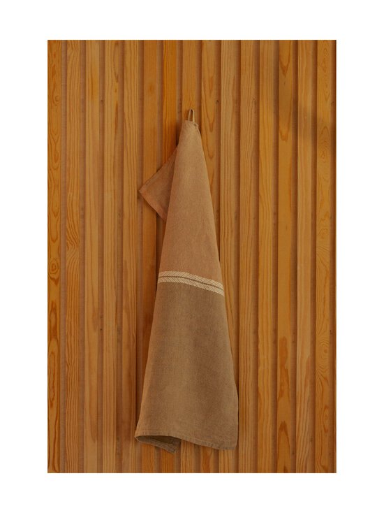 Lapuan Kankurit - Venla-pellavapyyhe - 7 MELANGE CINNAMON-WHITE | Stockmann - photo 2