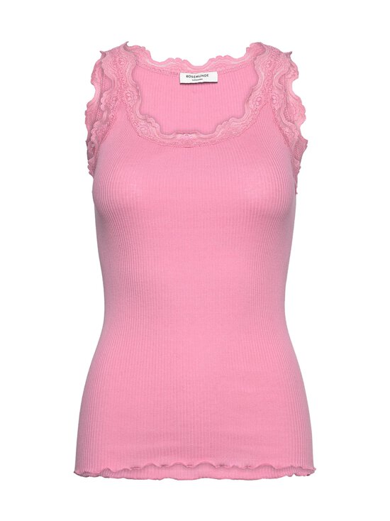 Rosemunde - RWBabette U-neck Lace - silkki-puuvillatoppi - 045 SEA PINK | Stockmann - photo 1