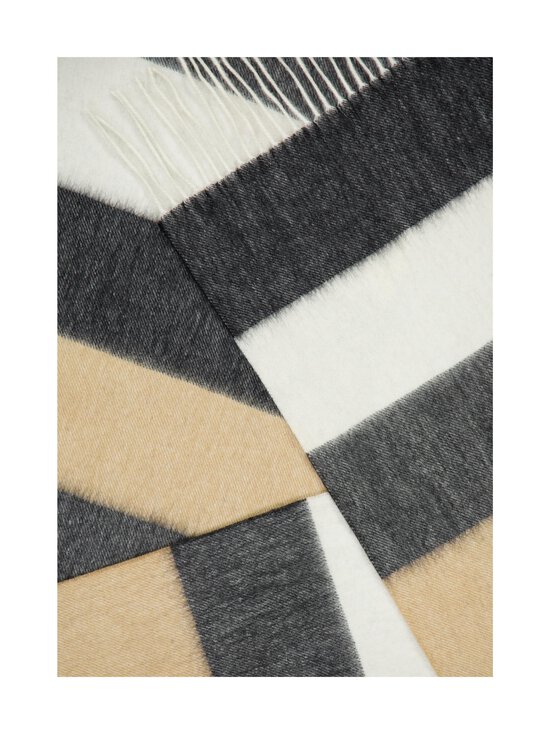 Stockholm Kravatt - Striped Wool Cashmere -kaulaliina 30 x 190 cm - 1 BLACK BEIGE | Stockmann - photo 2