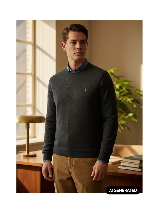 Polo Ralph Lauren - Crewneck-merinovillaneule - 003 GREY | Stockmann - photo 5