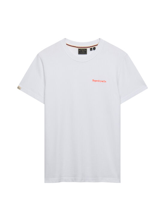 Superdry - Essential Company Logo t-paita - C1M OPTIC/HAZARD ORANGE | Stockmann - photo 1