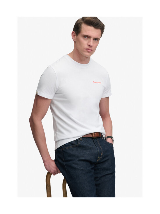 Superdry - Essential Company Logo t-paita - C1M OPTIC/HAZARD ORANGE | Stockmann - photo 4