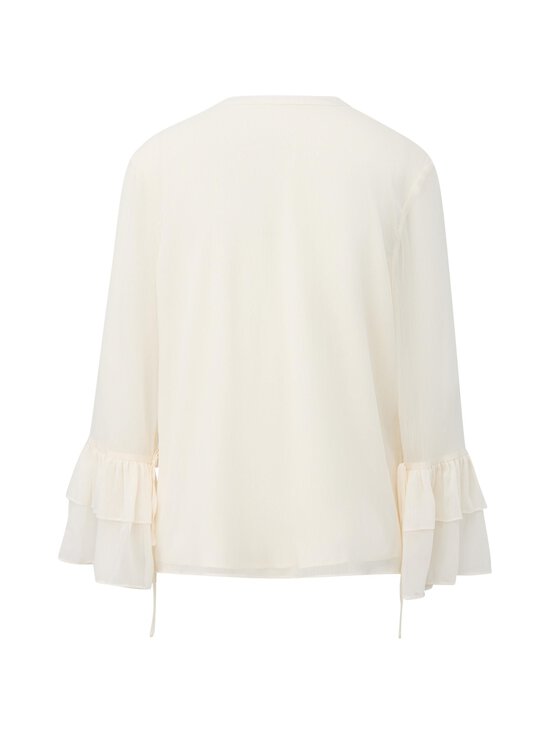 Comma - Chiffon Bluse Mit Volant -pusero - 120 WHITE | Stockmann - photo 2
