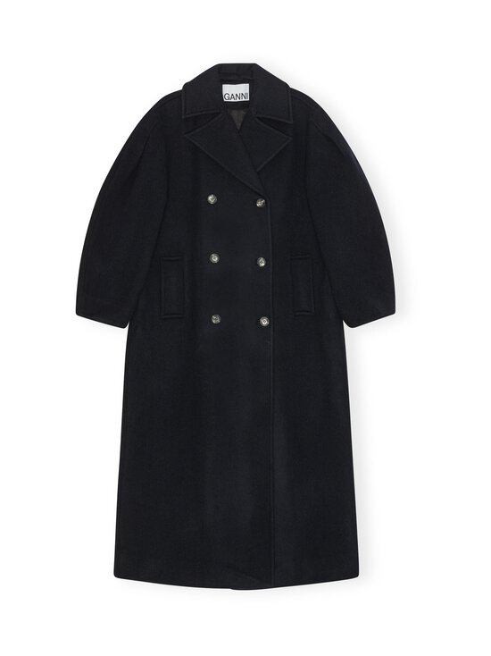 Ganni - Pitkä villakangastakki - 683 SKY CAPTAIN | Stockmann - photo 1