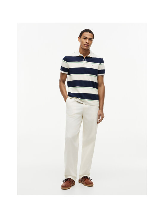 Tommy Hilfiger - Polosärk Varied Roadmap Stripe Regular - 0A4 CARBON NAVY / MULTI | Stockmann - photo 2