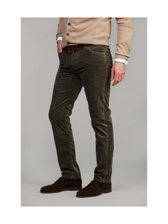 HANSEN&JACOB - Velvetkangast teksapüksid Enso - DARK GREEN 57 | Stockmann - photo 3
