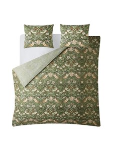 William Morris At Home - Satiinist voodipesukomplekt Strawberry Thief - 34 NETTLE GREEN William Morris At Home - Satiinist voodipesukomplekt Strawberry Thief - 34 NETTLE GREEN | Stockmann