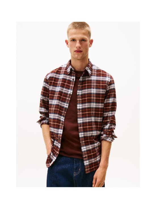 Tommy Jeans - Regular Flannel Check krekls ar apkakli - GS7 RICH BROWN / BIG CHECK | Stockmann - photo 2