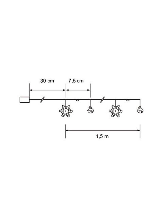 Airam - Tiuku Lumihiutale -valosarja LED-valoilla 1.5 m - NO COL - photo 3 Airam - Tiuku Lumihiutale -valosarja LED-valoilla 1.5 m - NO COL | Stockmann - photo 3