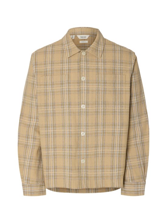 Selected - Pealissärk SlhGregory Check - PALE KHAKI CHECKS:SAND | Stockmann - photo 1