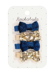 Rockahula - Juukseklambrid Sequin and Velvet Mini Bow, 4 tk - GOLD | Stockmann
