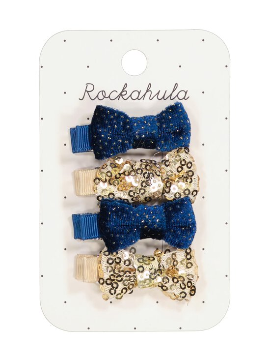 Rockahula - Sequin un Velvet Mini Bow matu klipši, 4 gab. - GOLD - photo 1 Rockahula - Sequin un Velvet Mini Bow matu klipši, 4 gab. - GOLD | Stockmann - photo 1