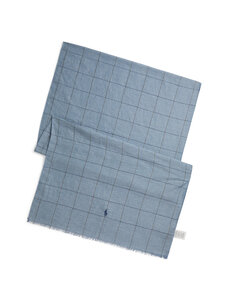 Polo Ralph Lauren - Puuvilla-pellavahuivi - NAVY MULTI | Stockmann