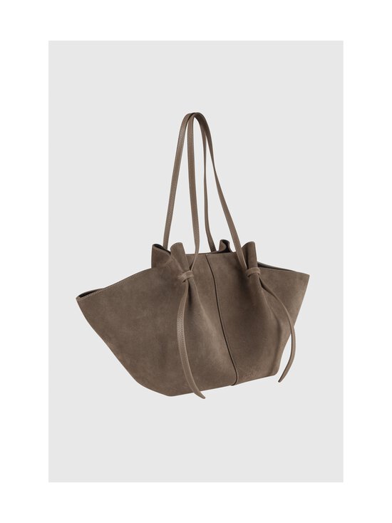 YUZEFI - Large Mochi Suede -nahkalaukku - TAUPE | Stockmann - photo 2