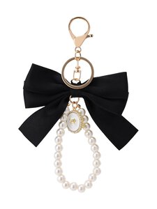 Sticky Bestie - Võtmehoidja / kotikaunistus Bow Pearl Charm - BLACK | Stockmann