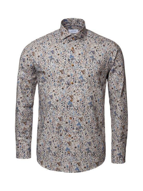 Contemporary Fit Floral Print -kauluspaita