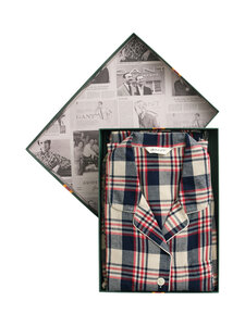 GANT - Flaneļa pidžamas komplekts, dāvanu iepakojums - 630 RUBY RED | Stockmann