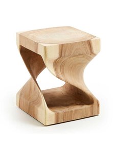 Kave Home - Hakon-sivupöytä munggurpuu 30 x 30 cm - BEIGE | Stockmann