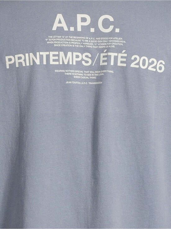 A.P.C - Back Logo t-paita - IAF STEEL BLUE | Stockmann - photo 4
