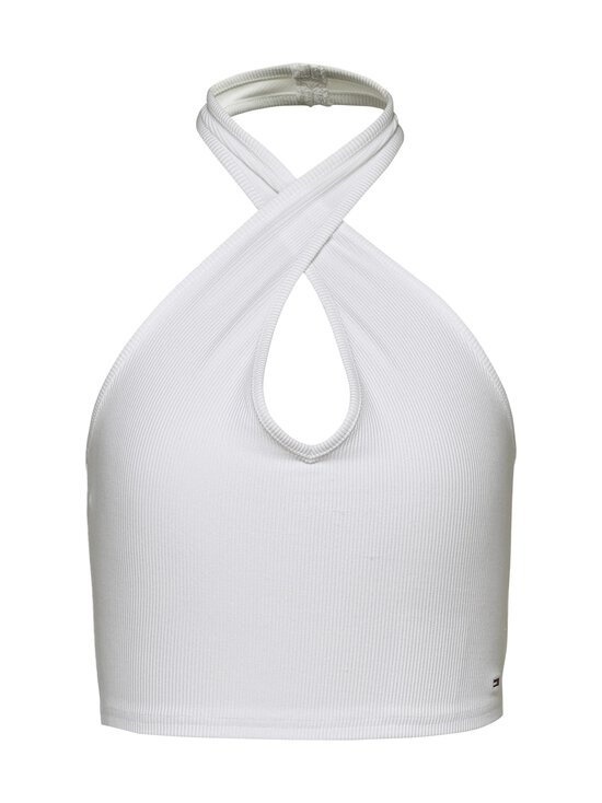 Tommy Jeans - Rib Halterneck Top - YBR WHITE - photo 3 Tommy Jeans - Rib Halterneck Top - YBR WHITE | Stockmann - photo 3