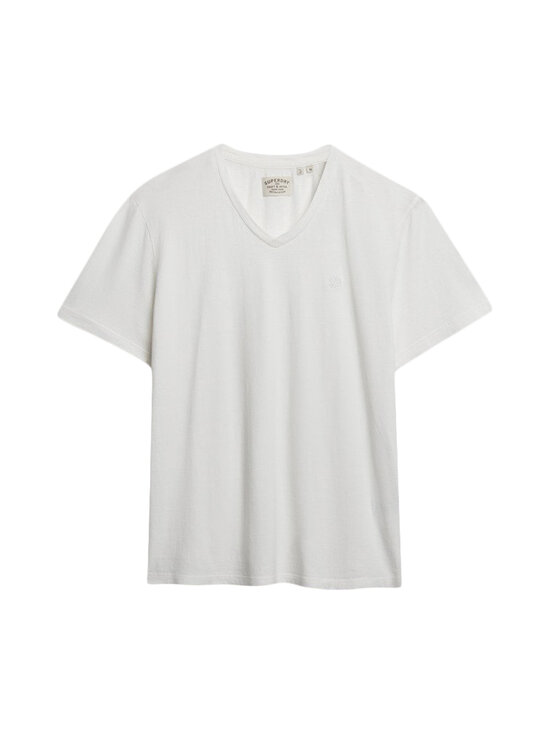 Superdry - Classic Cotton Linen Vee t-paita - K3Y LIME WHITE | Stockmann - photo 1