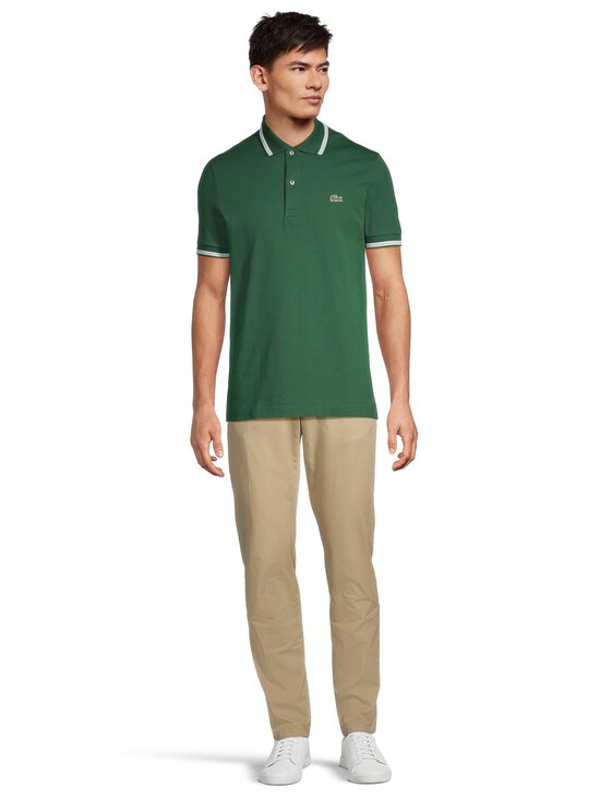 Lacoste - Ribbed Collar Regular Fit polo krekls - 132 GREEN - photo 2 Lacoste - Ribbed Collar Regular Fit polo krekls - 132 GREEN | Stockmann - photo 2