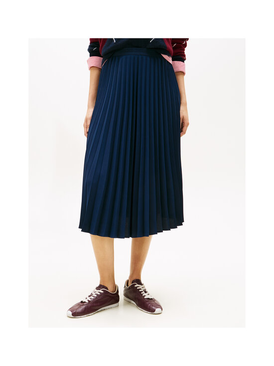 Tommy Hilfiger - Fluid Pleated midi svārki - C1G DARK NIGHT NAVY | Stockmann - photo 3