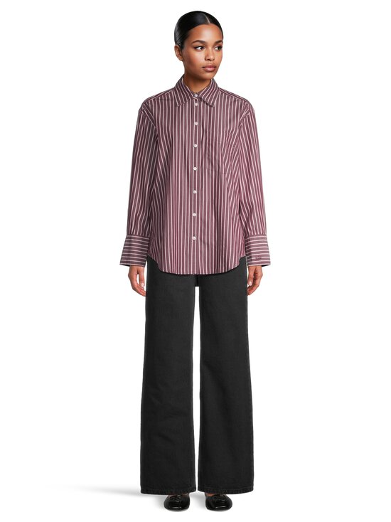 GAP - Poplin Big kreklblūze - BURGUNDY STRIPE | Stockmann - photo 2
