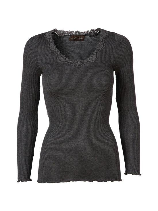 Lace Round Neck -pyjamapaita silkkisekoitteesta