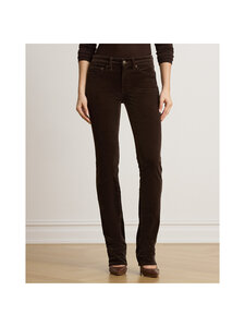 Lauren Ralph Lauren - Suoralahkeiset vakosamettihousut - 007 CIRCUIT BROWN | Stockmann