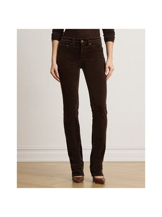 Lauren Ralph Lauren - Suoralahkeiset vakosamettihousut - 007 CIRCUIT BROWN | Stockmann - photo 1