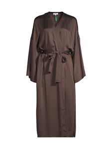 A+more - Sugar Modal Satin Kimono -aamutakki - BROWN | Stockmann